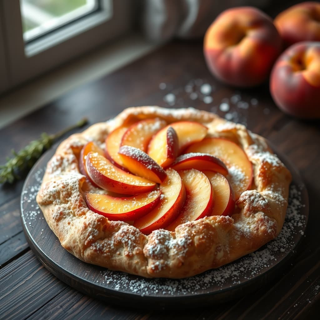 Şeftalili Galette tarifi görseli - 6 kişilik, 108 TL maliyet