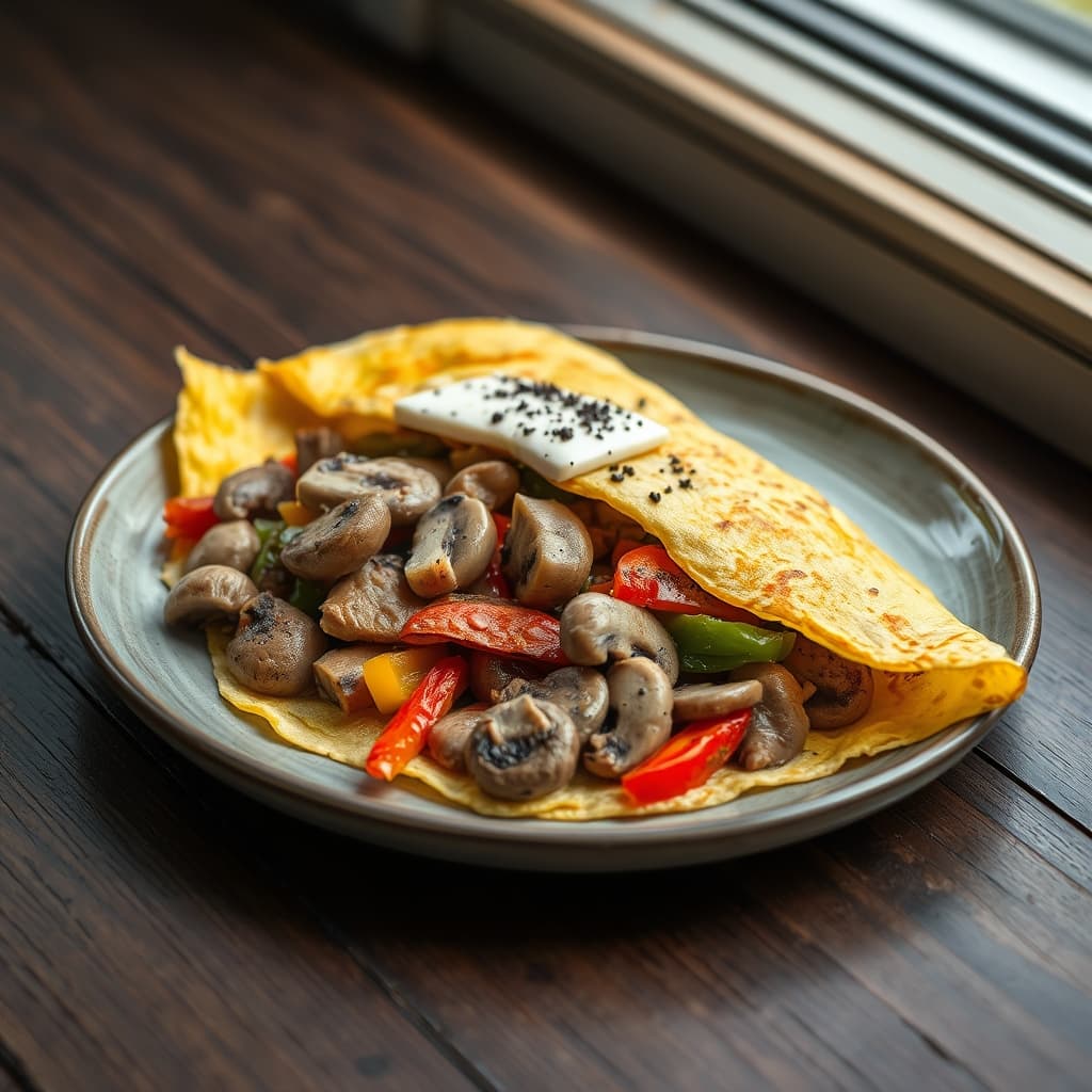 Sebze Dolgulu Omlet tarifi görseli - 2 kişilik, 83 TL maliyet
