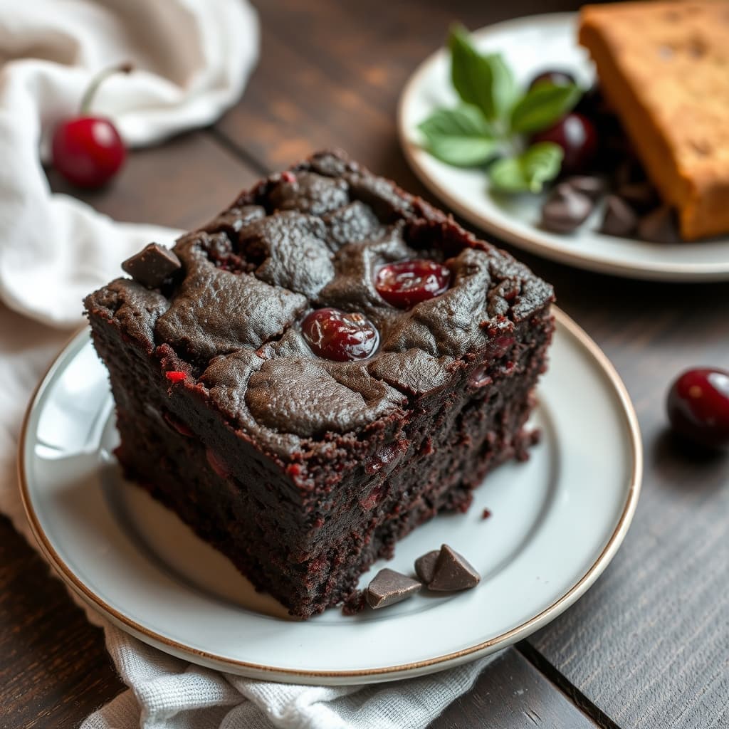 Vişneli Brownie Kek tarifi görseli - 8 kişilik, 190 TL maliyet
