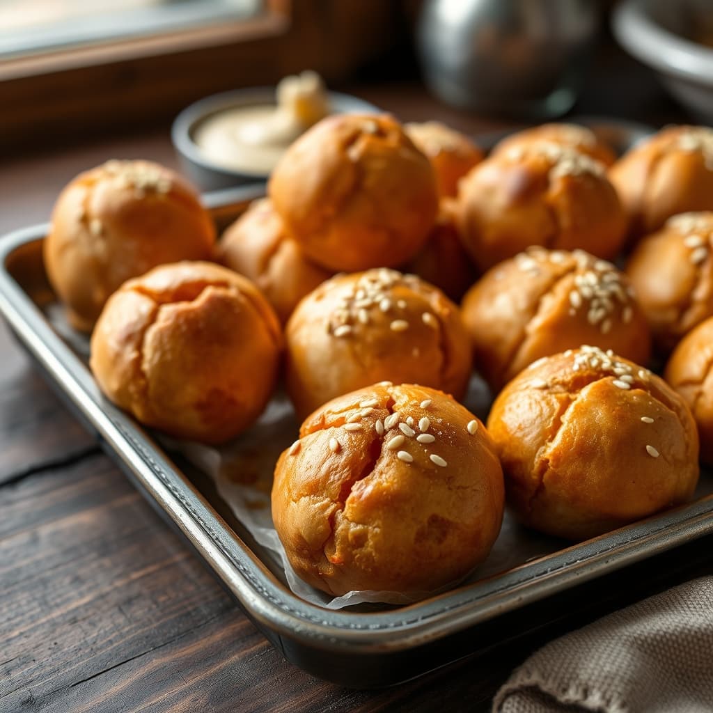 Susamlı Poğaça tarifi görseli - 34 kişilik, 250 TL maliyet