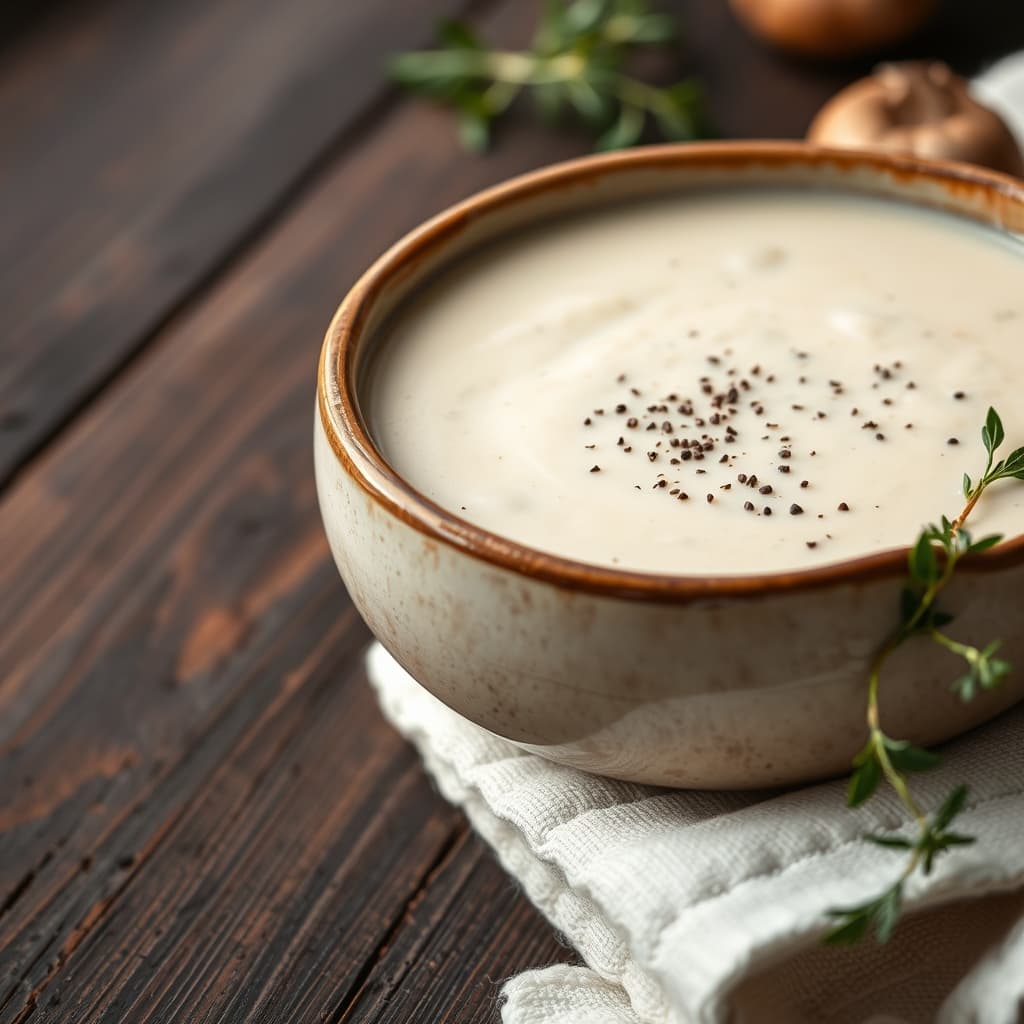Kremalı Mantar Çorbası tarifi görseli - 4 kişilik, 213 TL maliyet
