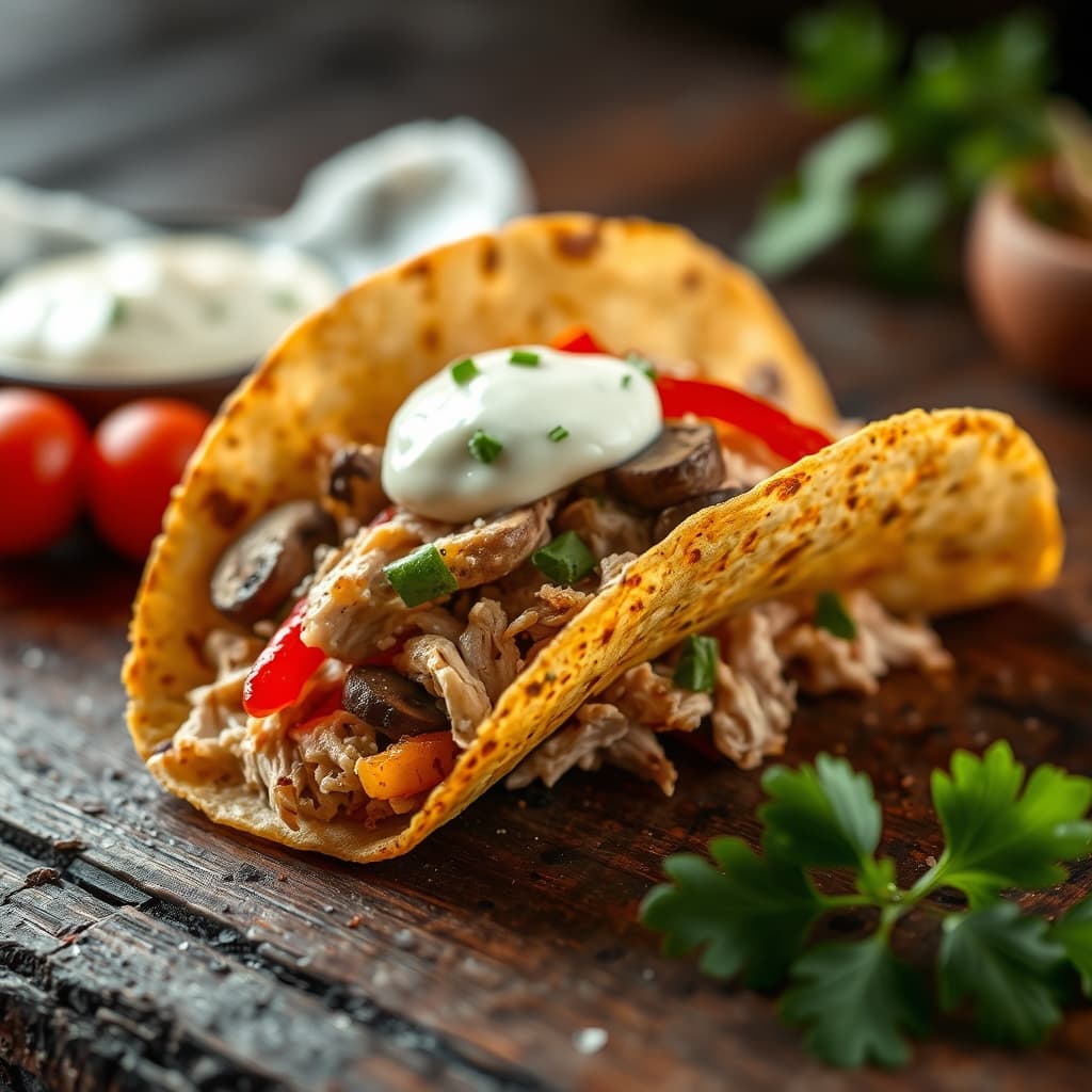 Zerdeçallı Tavuklu Taco tarifi görseli - 4 kişilik, 637 TL maliyet