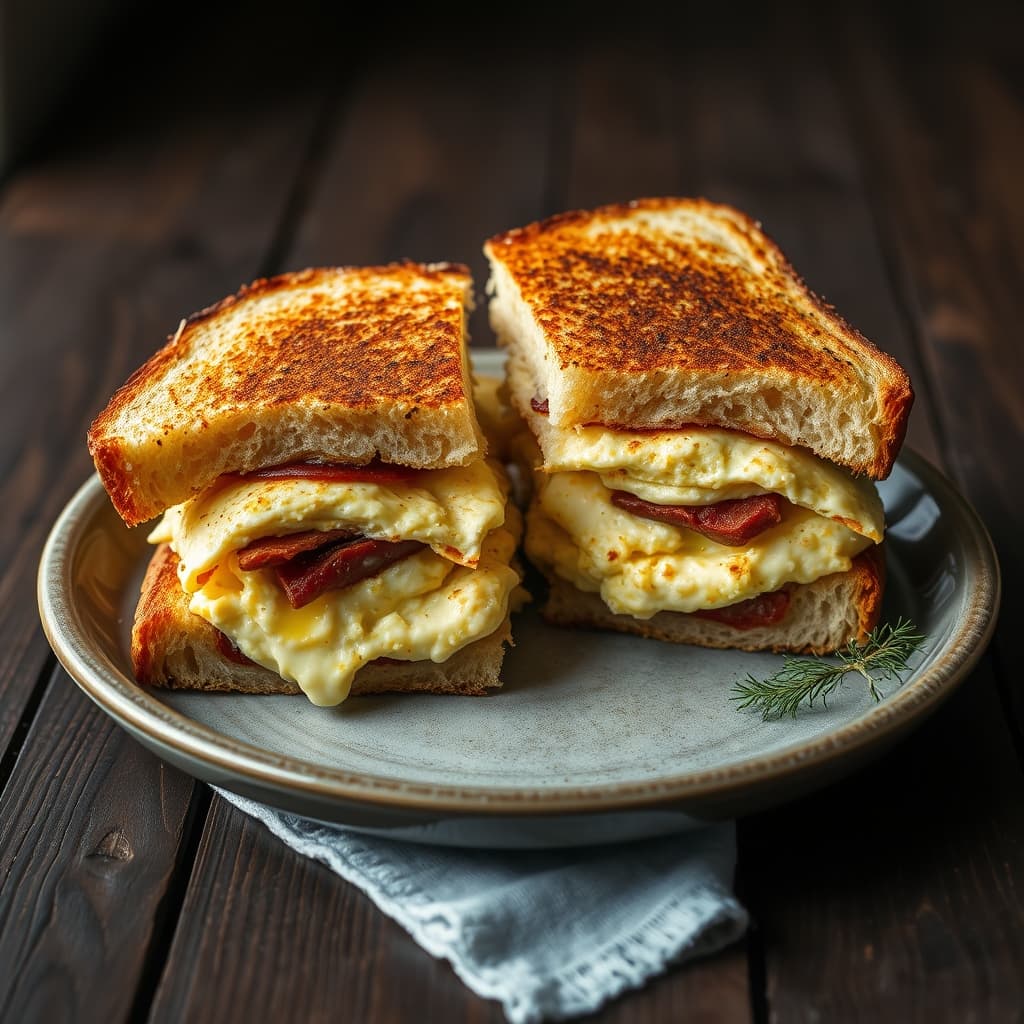 Omlet Tost tarifi görseli - 1 kişilik, 165 TL maliyet