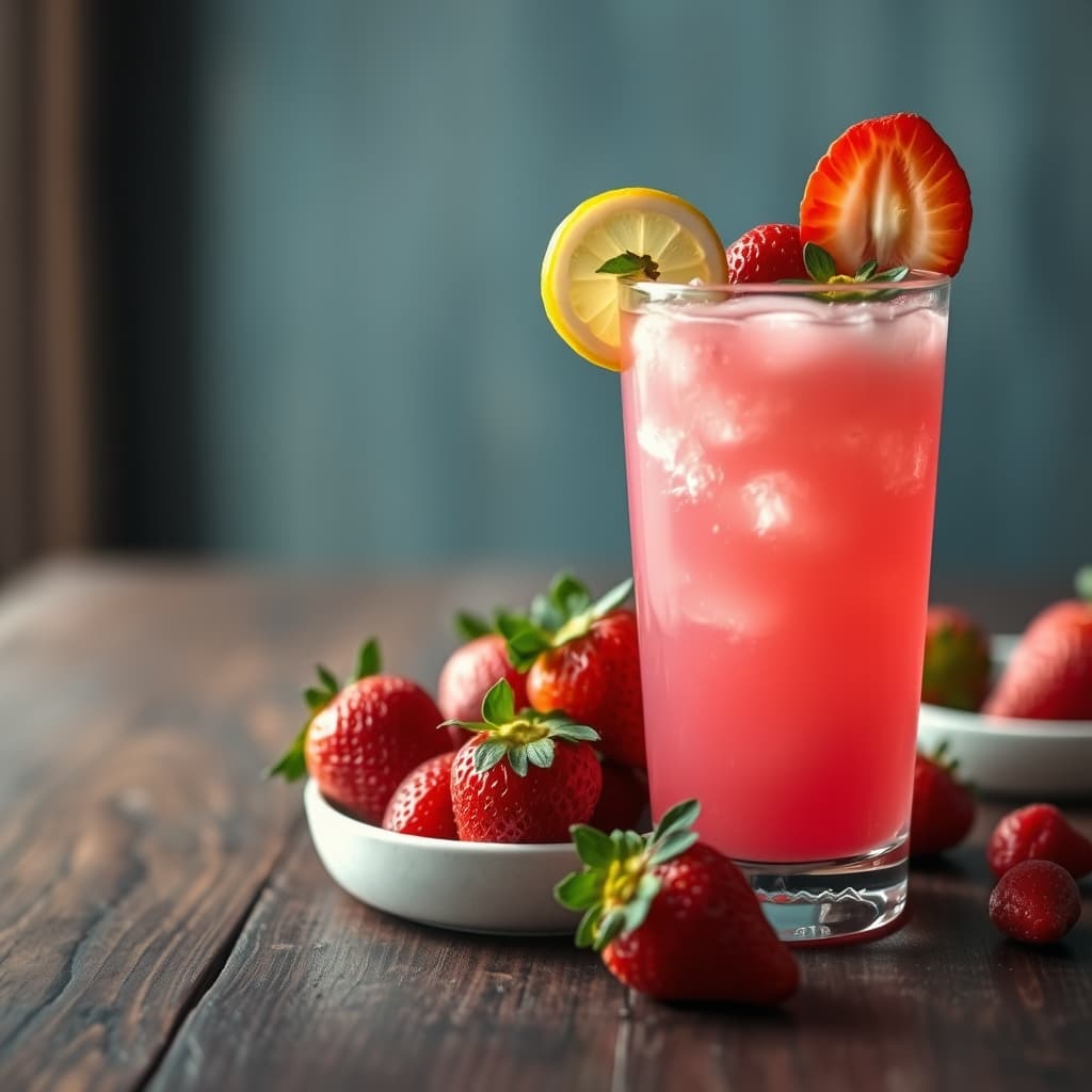 Çilekli Limonata tarifi görseli - 5 kişilik, 711 TL maliyet