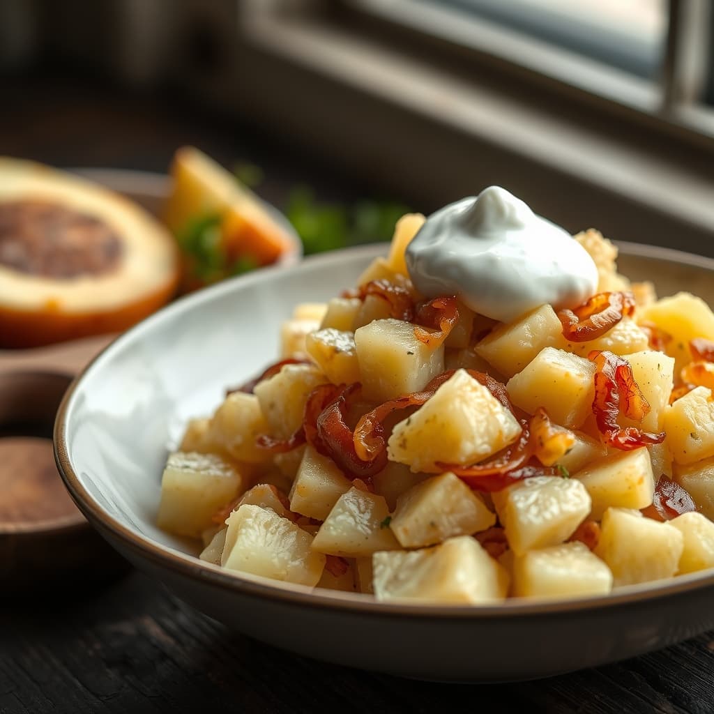 Hardal Soslu Patates Salatası tarifi görseli - 2 kişilik, 98 TL maliyet