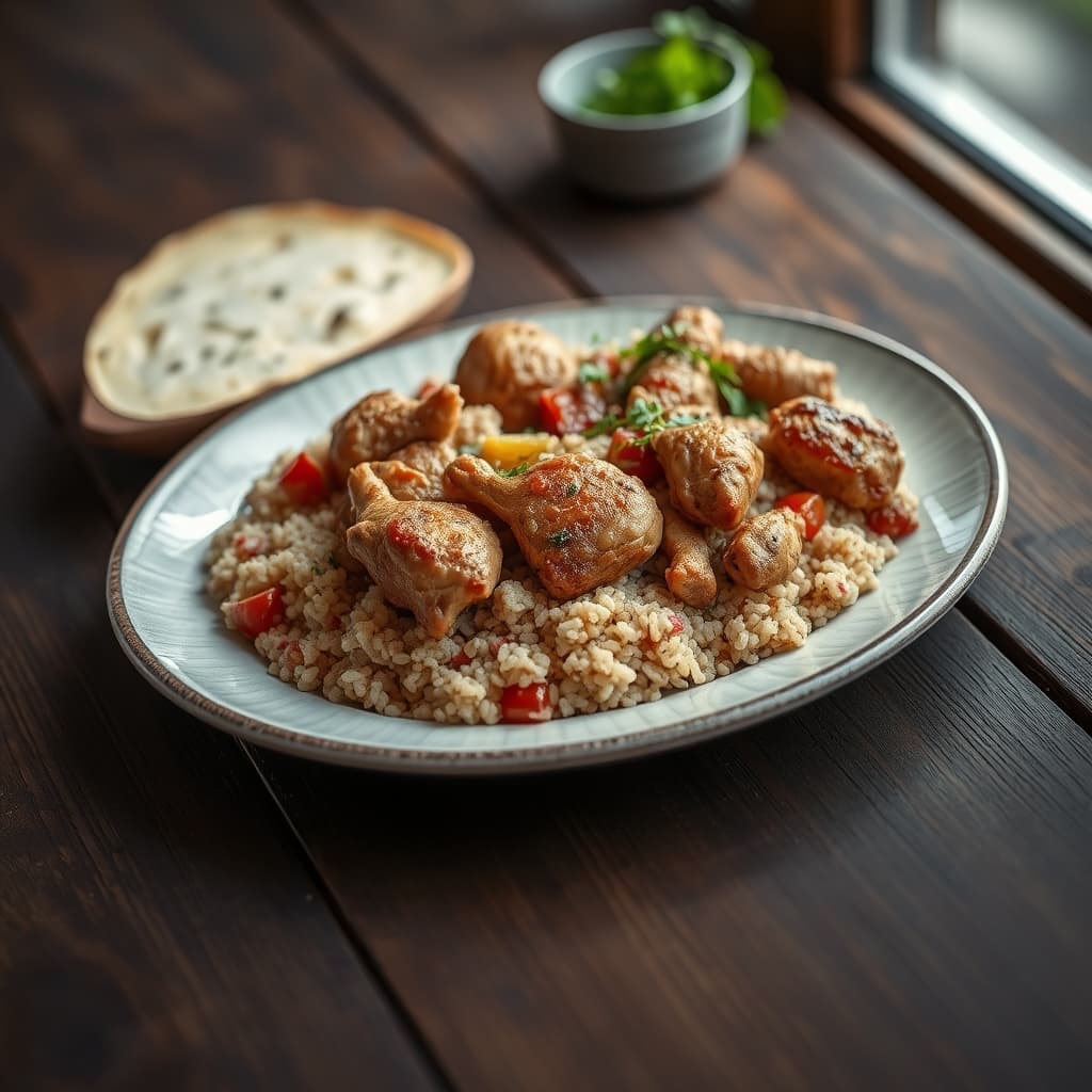 Bulgurlu Tavuk tarifi görseli - 1 kişilik, 63 TL maliyet