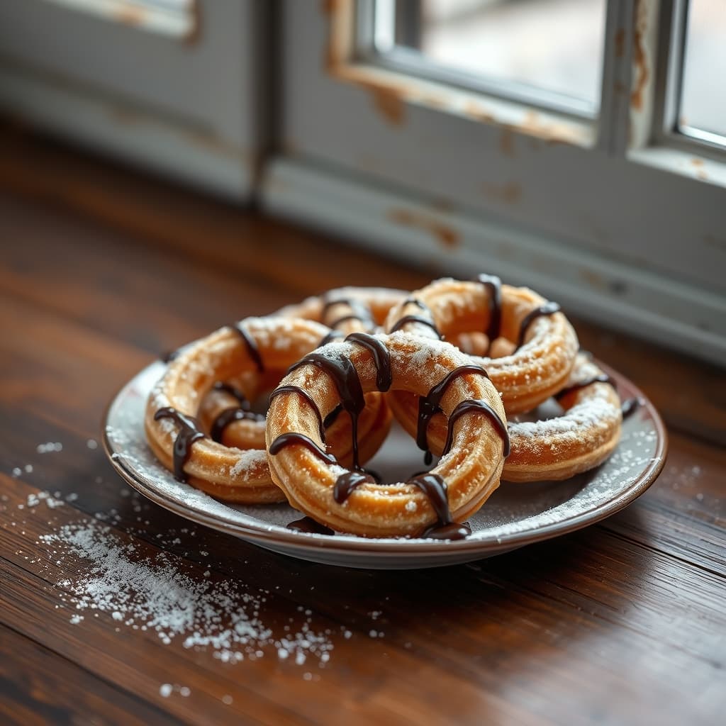 İçi Çikolatalı Churros tarifi görseli - 10 kişilik, 94 TL maliyet