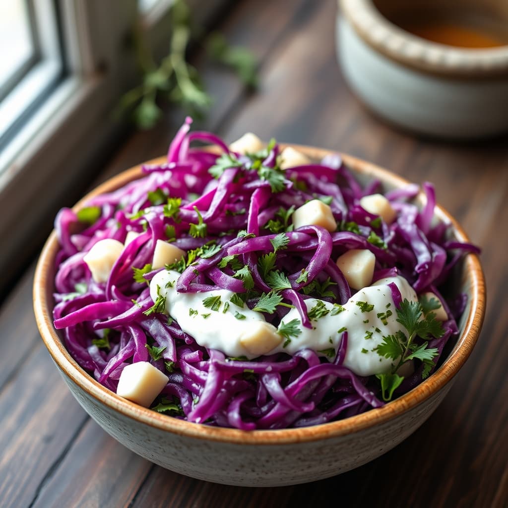 Süzme Yoğurtlu Lahana Salatası tarifi görseli - 2 kişilik, 79 TL maliyet