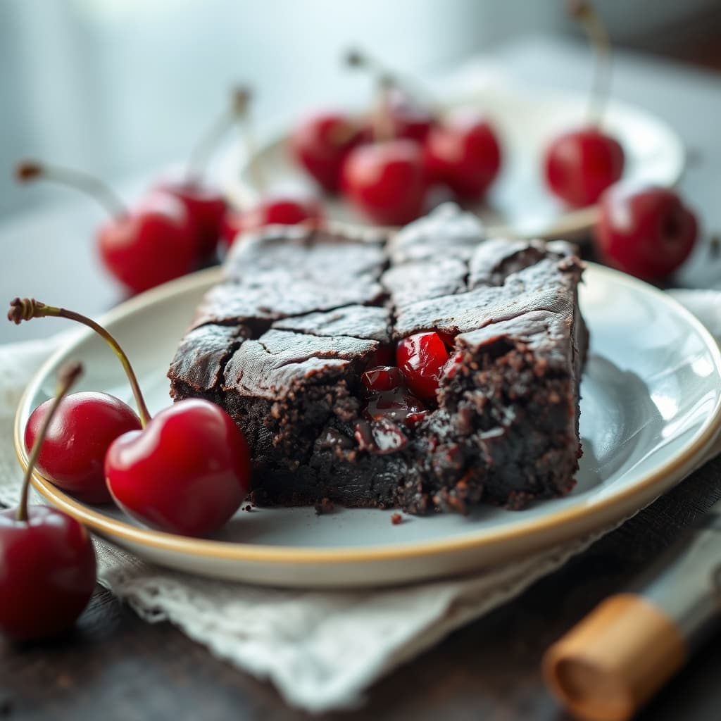 Vişneli Bitter Çikolatalı Brownie tarifi görseli - 9 kişilik, 540 TL maliyet