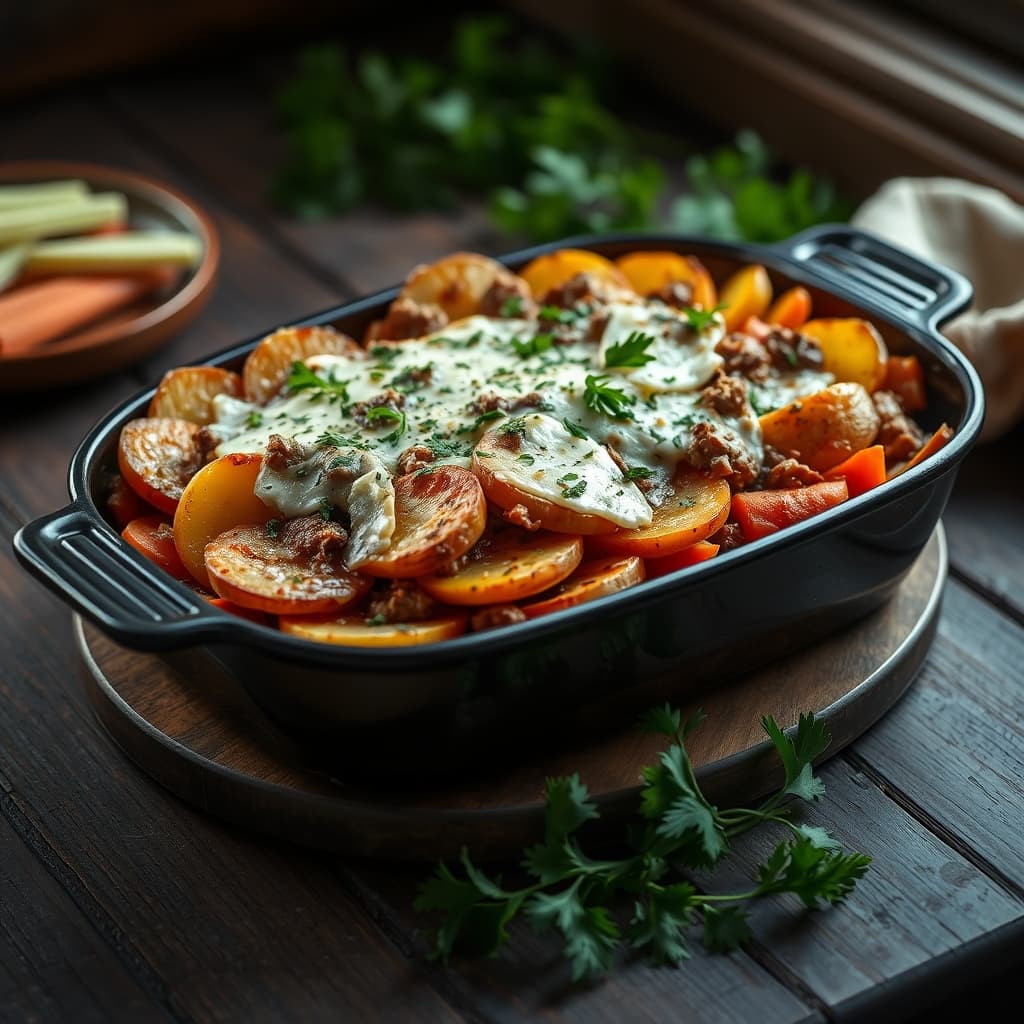Havuç Püreli Patates Oturtma tarifi görseli - 4 kişilik, 717 TL maliyet