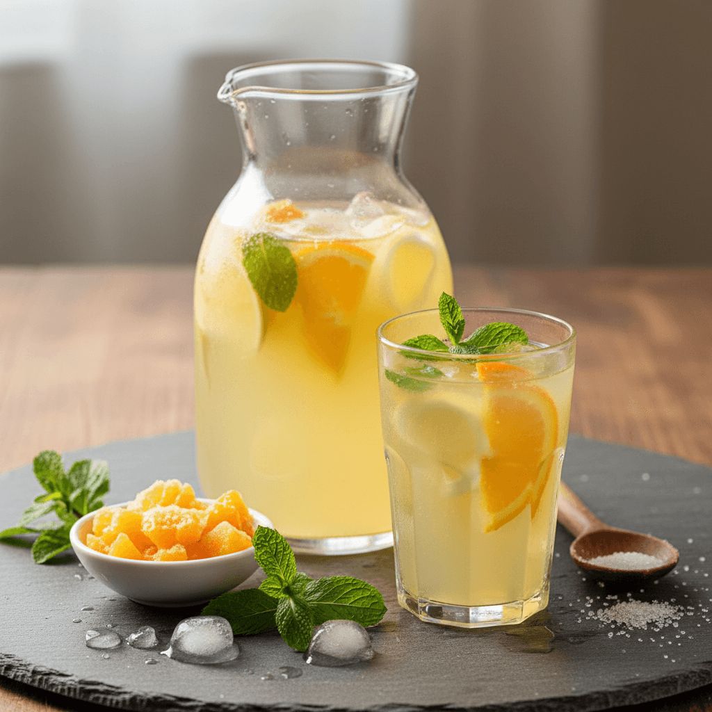1 Portakal 2 Limondan Limonata tarifi görseli - 6 kişilik 36 TL