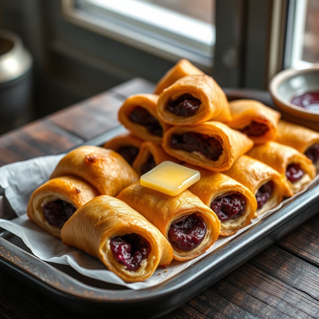 Tereyağlı Reçelli Çıtır Rulo tarifi görseli - 6 kişilik, 420 TL maliyet