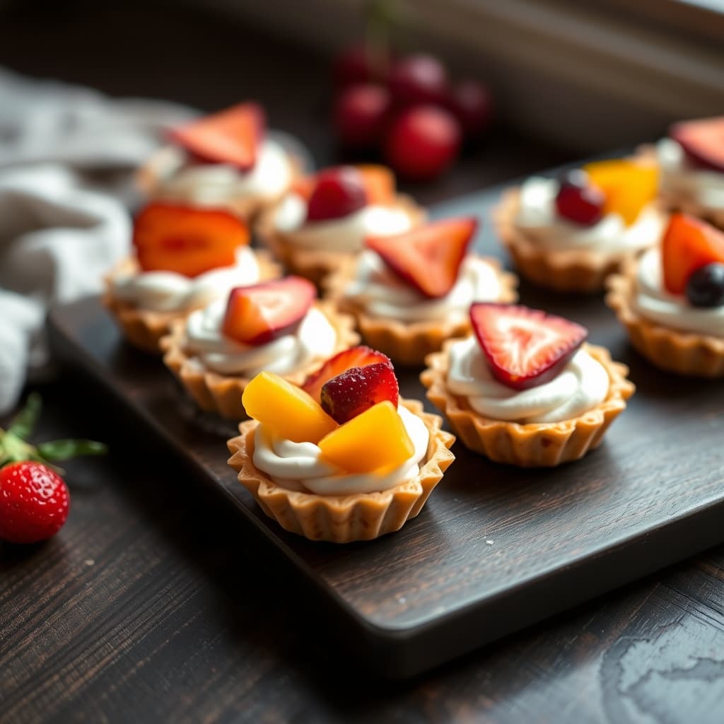 Meyveli Mini Tartolet tarifi görseli - 15 kişilik, 242 TL maliyet