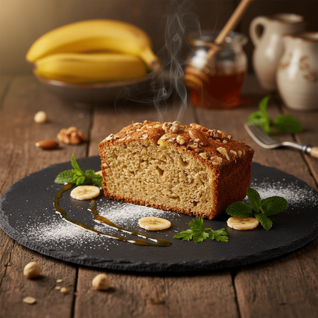 Şekersiz Muzlu Kek tarifi görseli - 6 kişilik, 120 TL maliyet