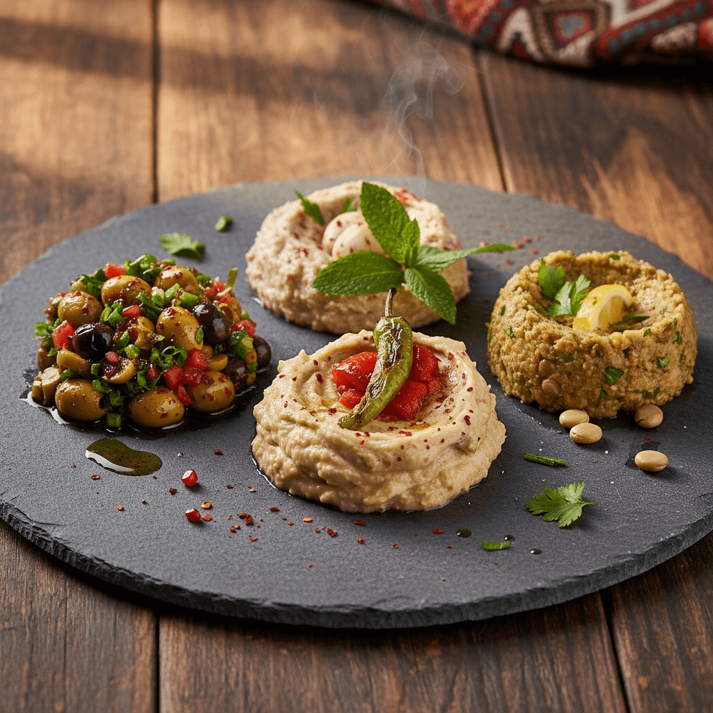 Üç Farklı Hatay Mezesi tarifi görseli - 4 kişilik, 480 TL maliyet