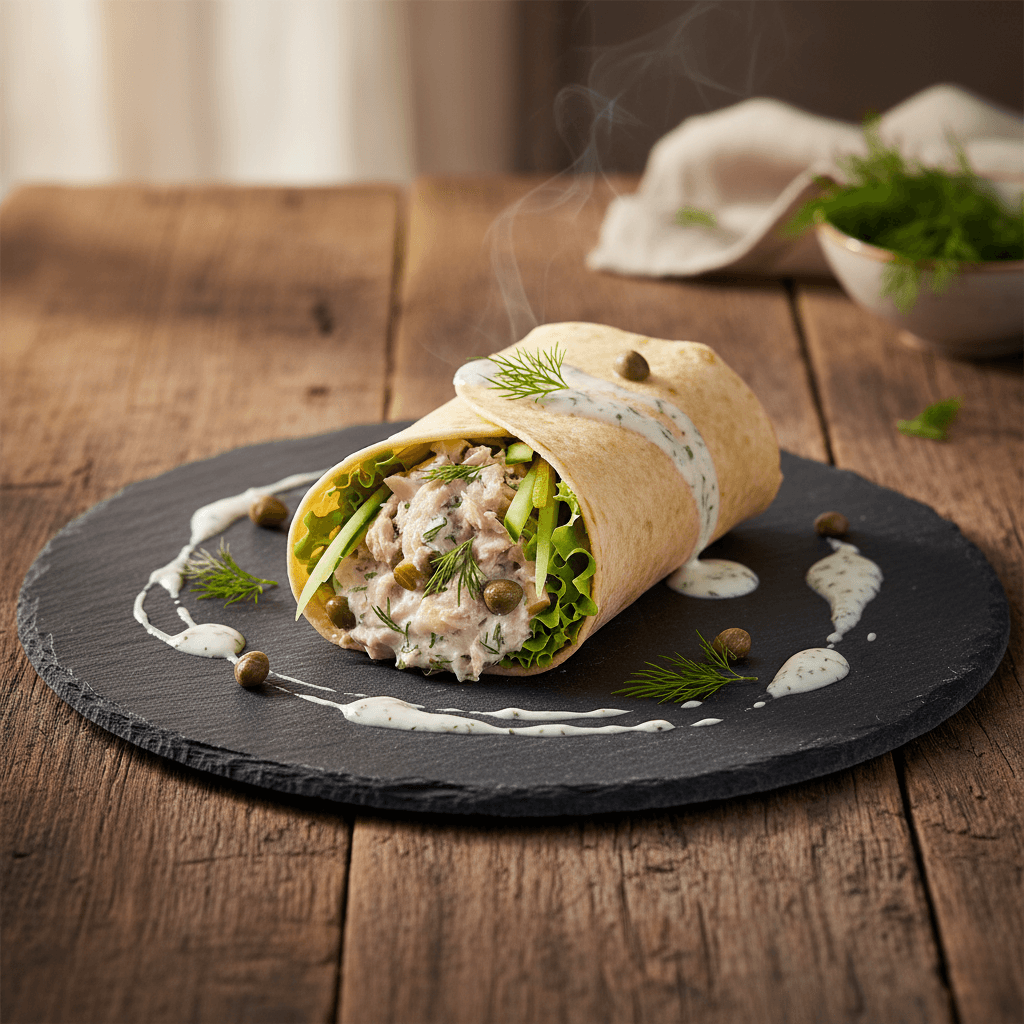 Ton Balıklı Wrap tarifi görseli - 4 kişilik, 1434 TL maliyet
