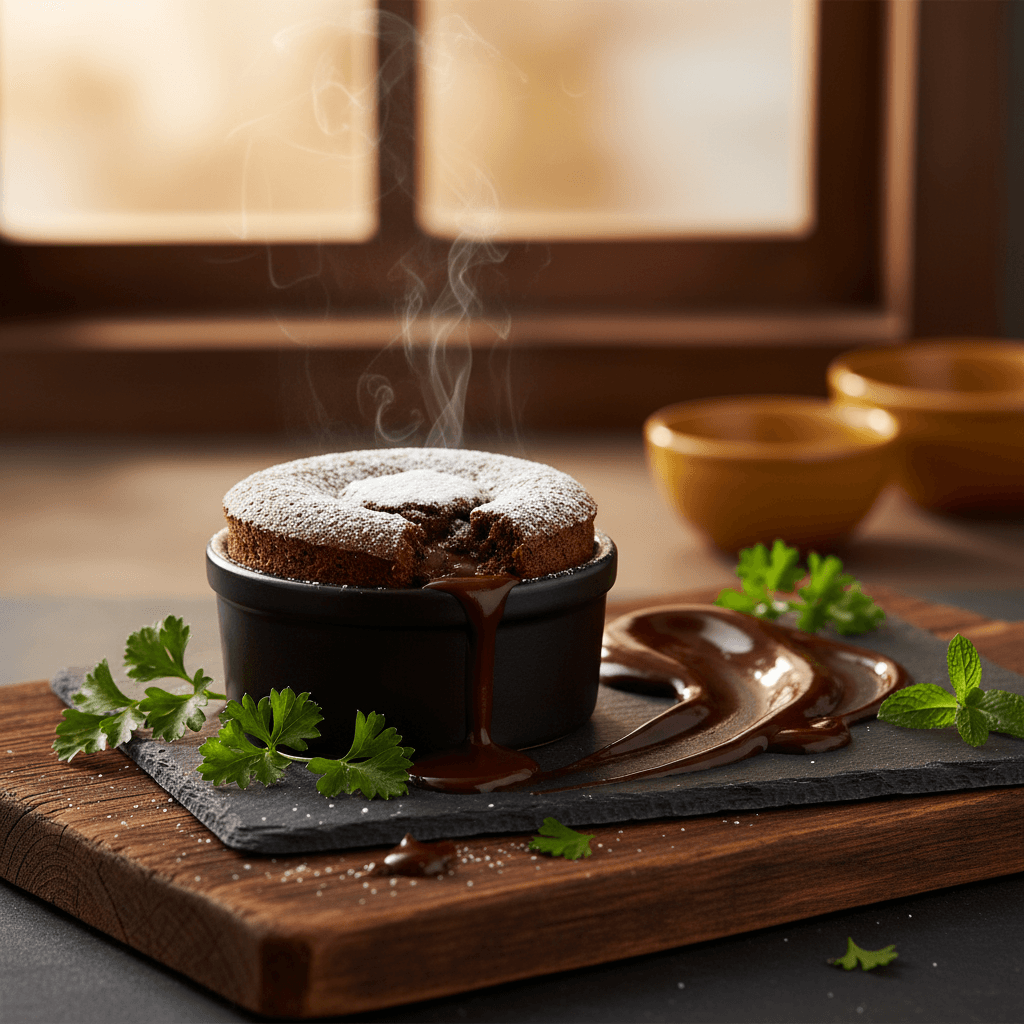 Bitter Çikolatalı Sufle tarifi görseli - 2 kişilik 107 TL