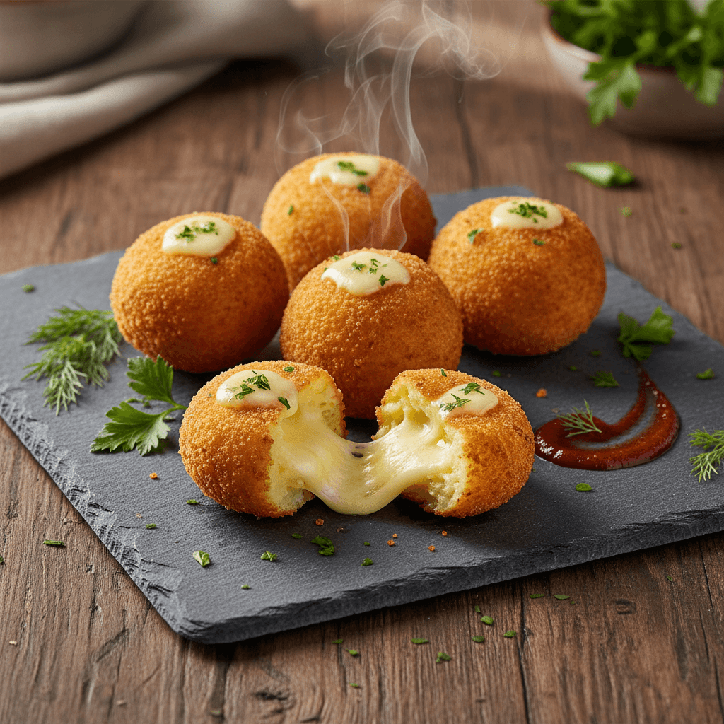 Kaşarlı Patates Topları tarifi görseli - 2 kişilik, 153 TL maliyet