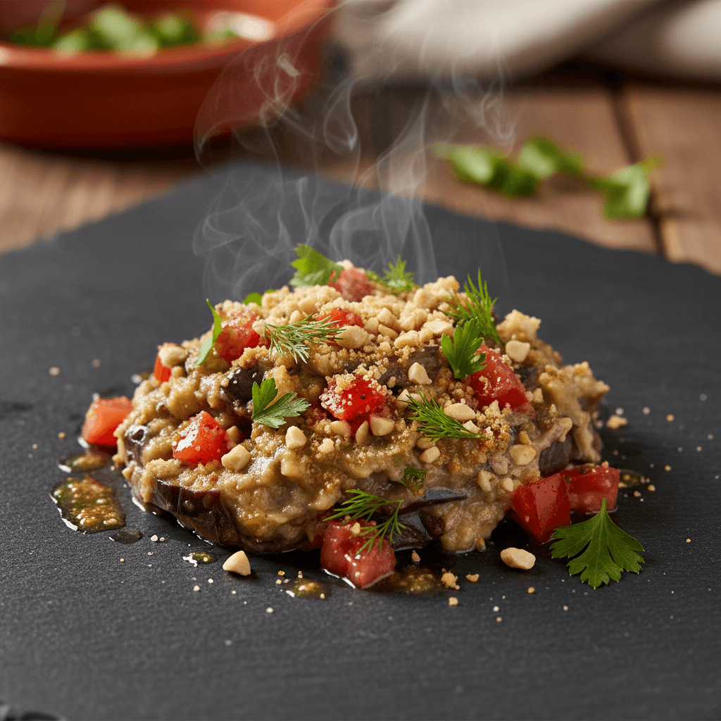 Yer Fıstıklı Patlıcan Salatası tarifi görseli - 4 kişilik, 91 TL maliyet