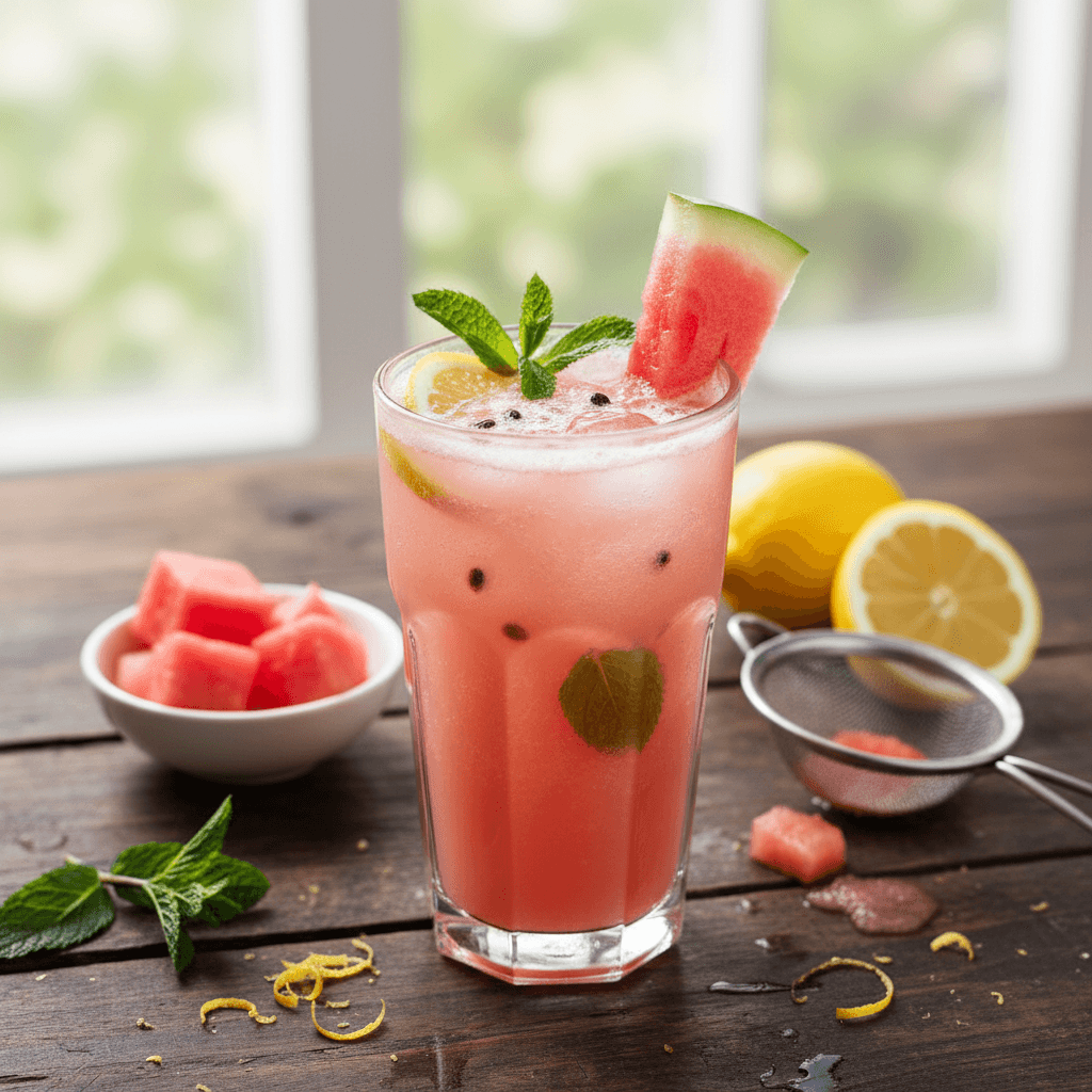Karpuzlu Limonata tarifi görseli - 5 kişilik, 105 TL maliyet