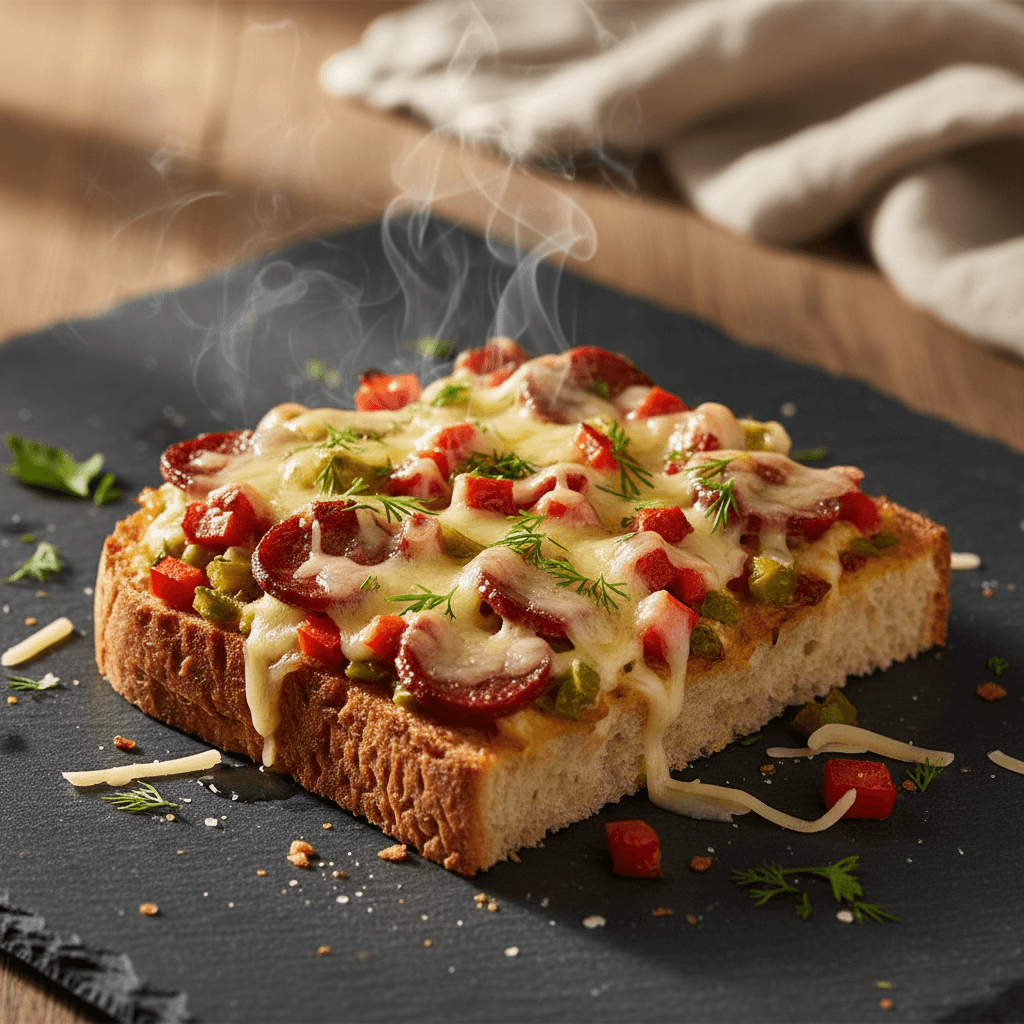 Kolay Kahvaltılık Ekmek Pizza tarifi görseli - 2 kişilik, 319 TL maliyet