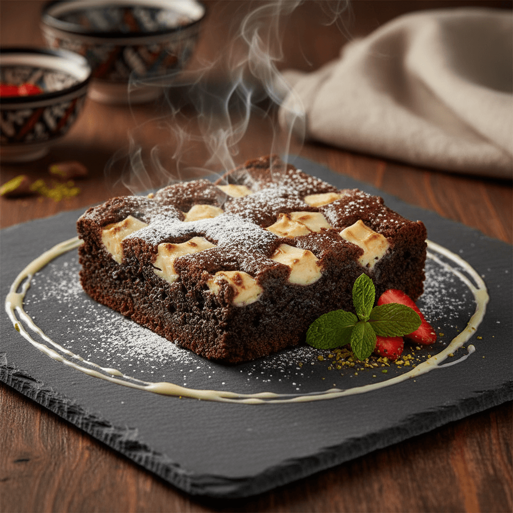 Beyaz Çikolatalı Brownie tarifi görseli - 9 kişilik, 791 TL maliyet