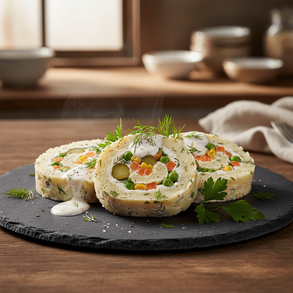 Rulo Patates Salatası tarifi görseli - 6 kişilik, 192 TL maliyet