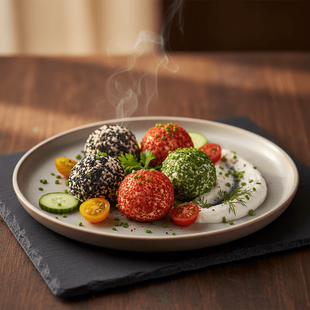Baharatlı Peynir Topları tarifi görseli - 20 kişilik, 293 TL maliyet