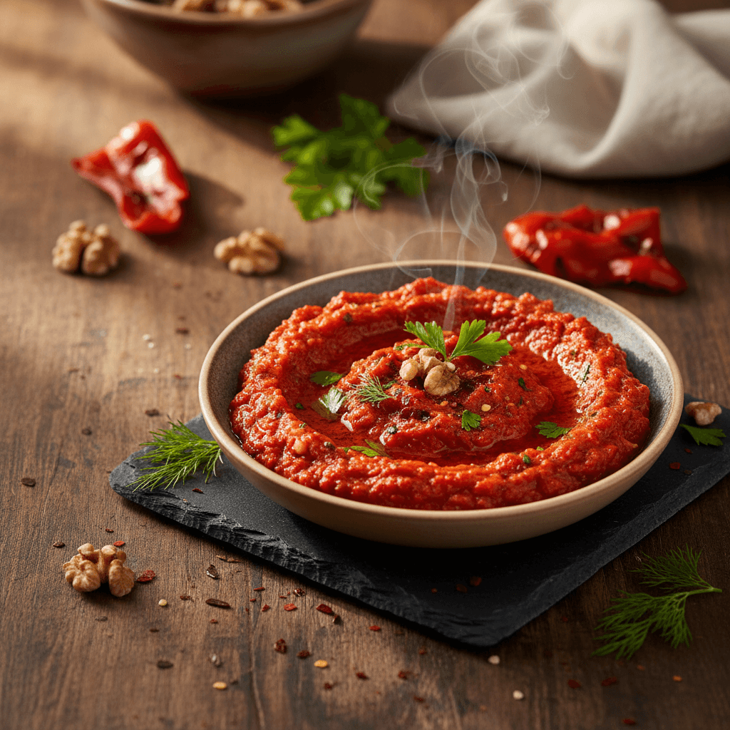 Kırmızı Biber Ezmesi tarifi görseli - 2 kişilik, 98 TL maliyet