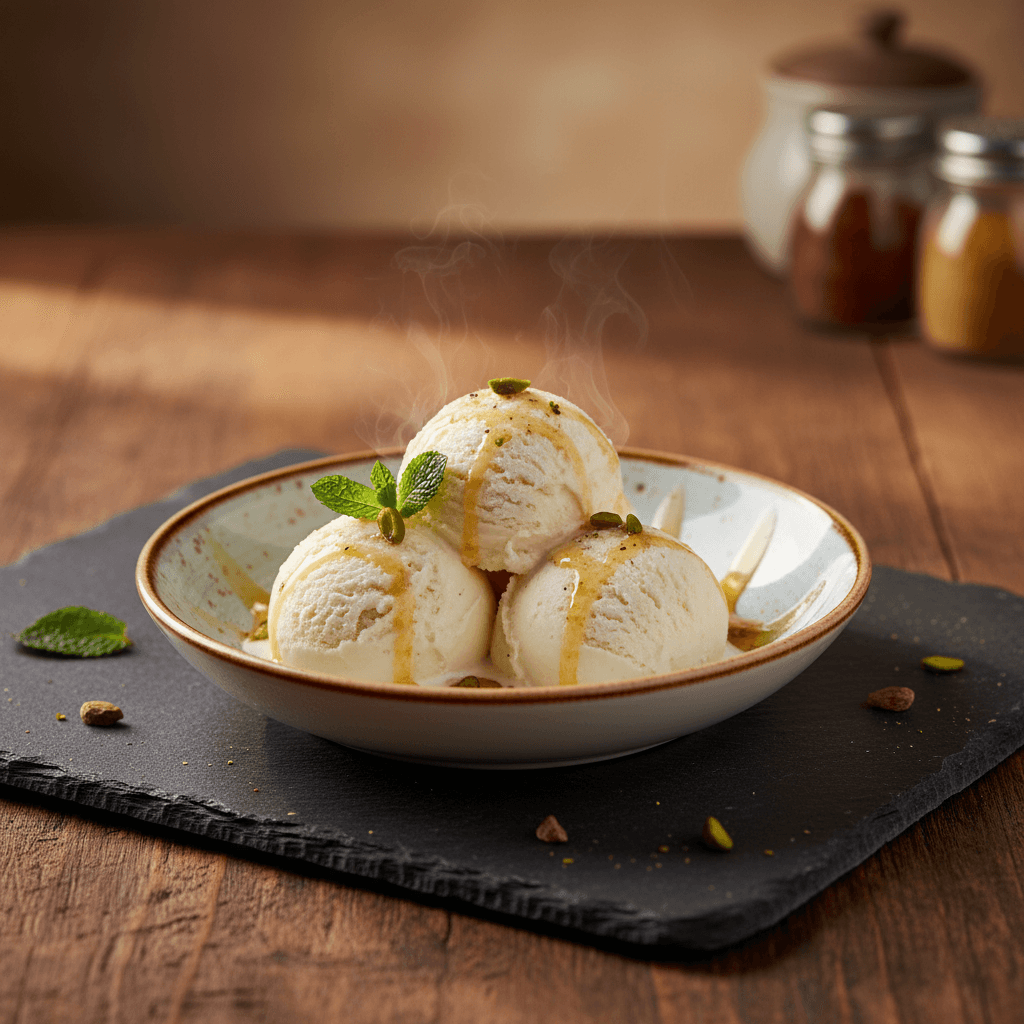 Kaymak Tadında Dondurma tarifi görseli - 4 kişilik, 51 TL maliyet