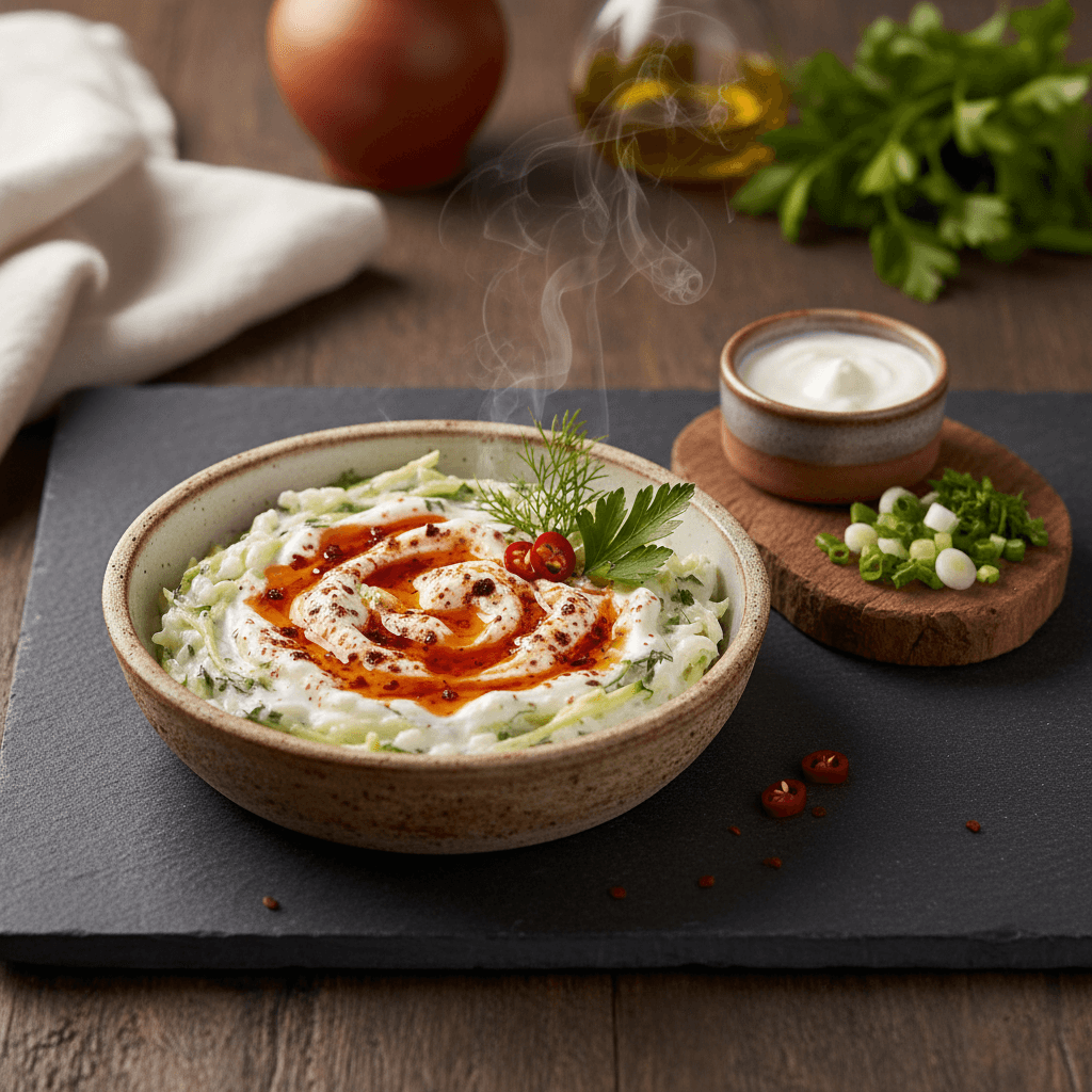 Pirinçli Kabak Mezesi tarifi görseli - 4 kişilik, 137 TL maliyet