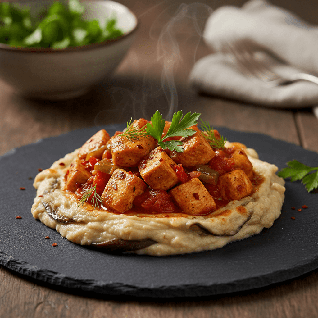 Tavuklu Hünkar Beğendi tarifi görseli - 3 kişilik, 231 TL maliyet