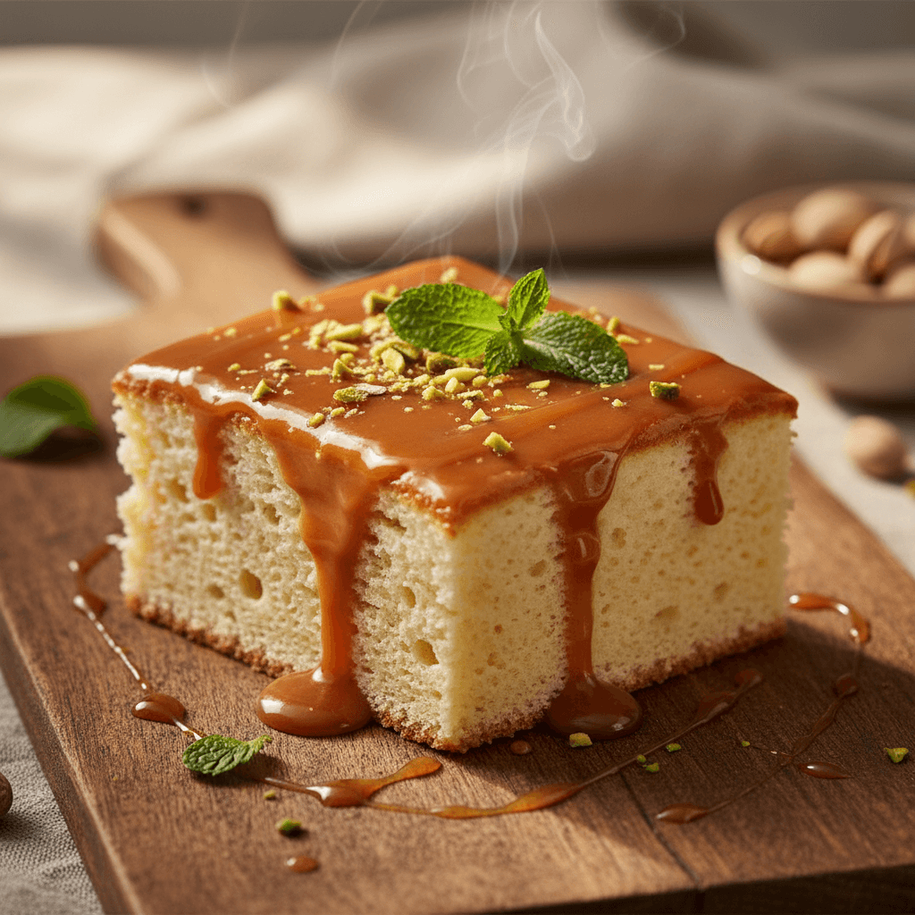 Karamelli Trileçe tarifi görseli - 12 kişilik, 169 TL maliyet