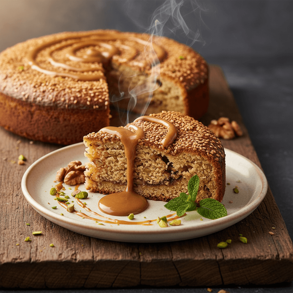 Tahinli Kek tarifi görseli - 12 kişilik, 196 TL maliyet