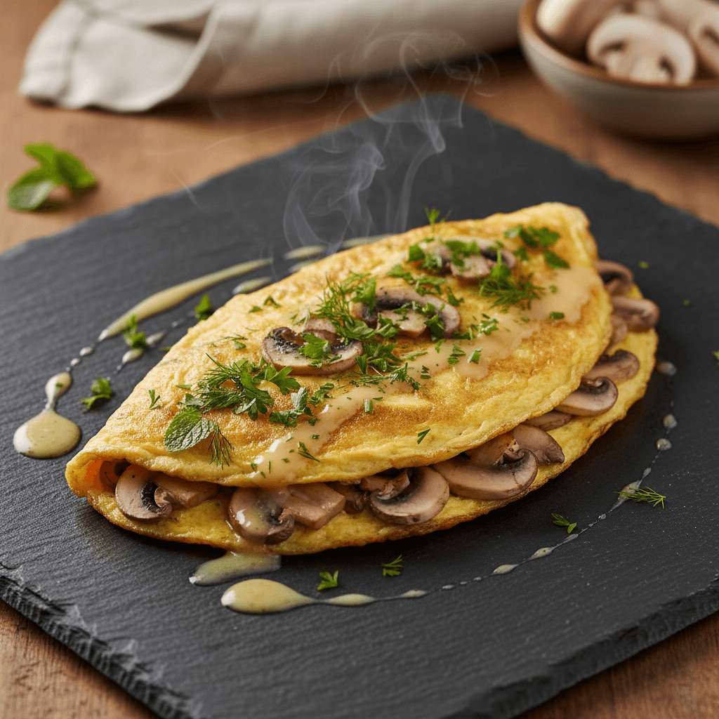 Mantarlı Omlet tarifi görseli - 1 kişilik, 71 TL maliyet