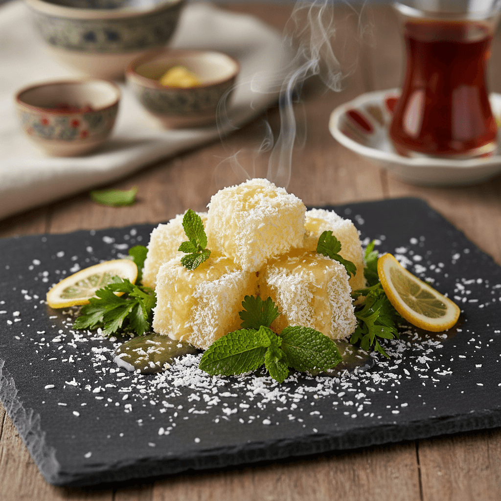 4 Malzemeli Limonlu Lokum tarifi görseli - 6 kişilik, 73 TL maliyet