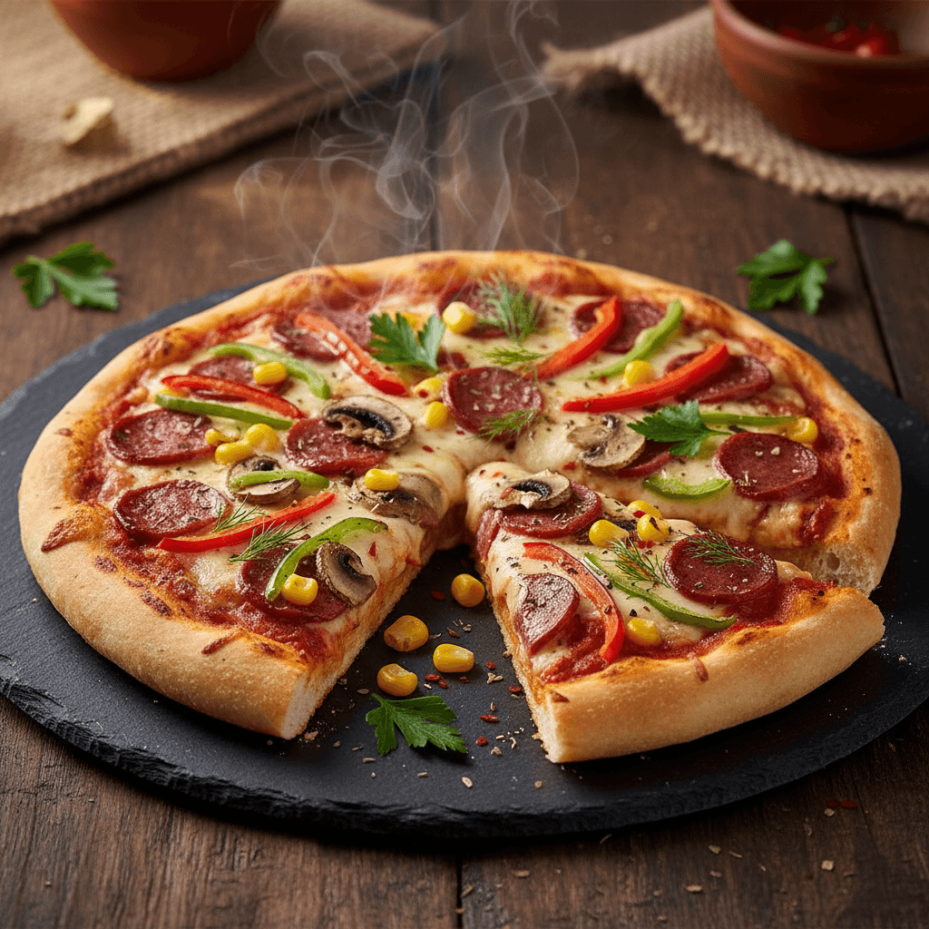 Ekmek Hamurundan Kolay Pizza tarifi görseli - 4 kişilik, 561 TL maliyet