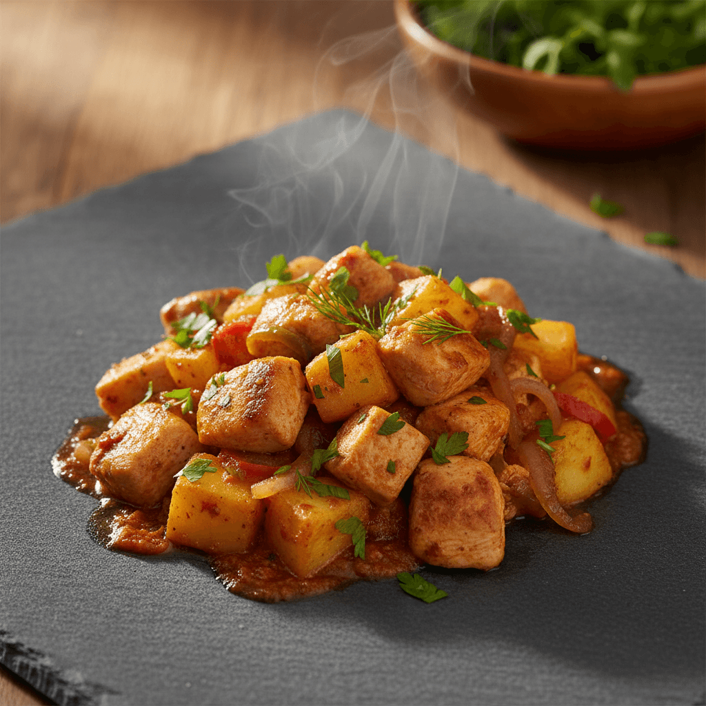 Patatesli Tavuk Sote tarifi görseli - 4 kişilik, 178 TL maliyet