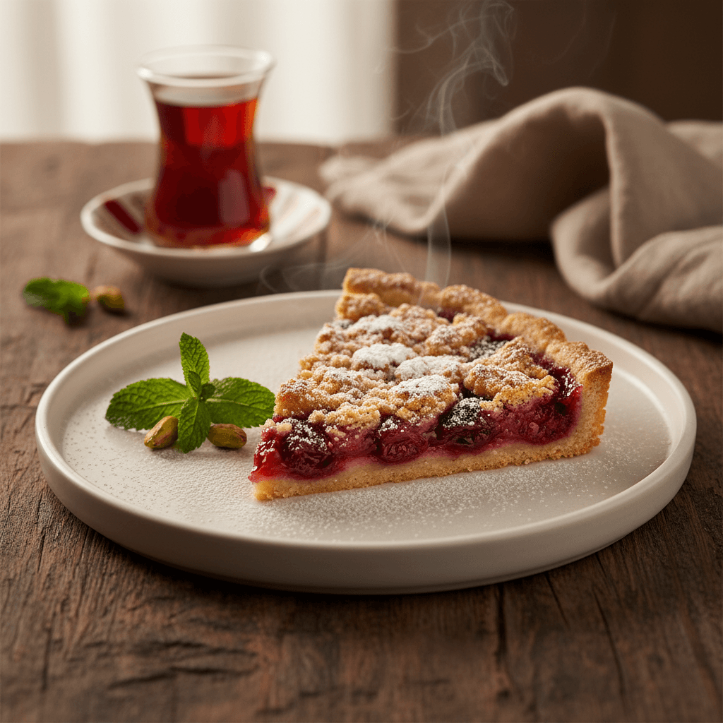 Vişneli Tart tarifi görseli - 6 kişilik, 497 TL maliyet