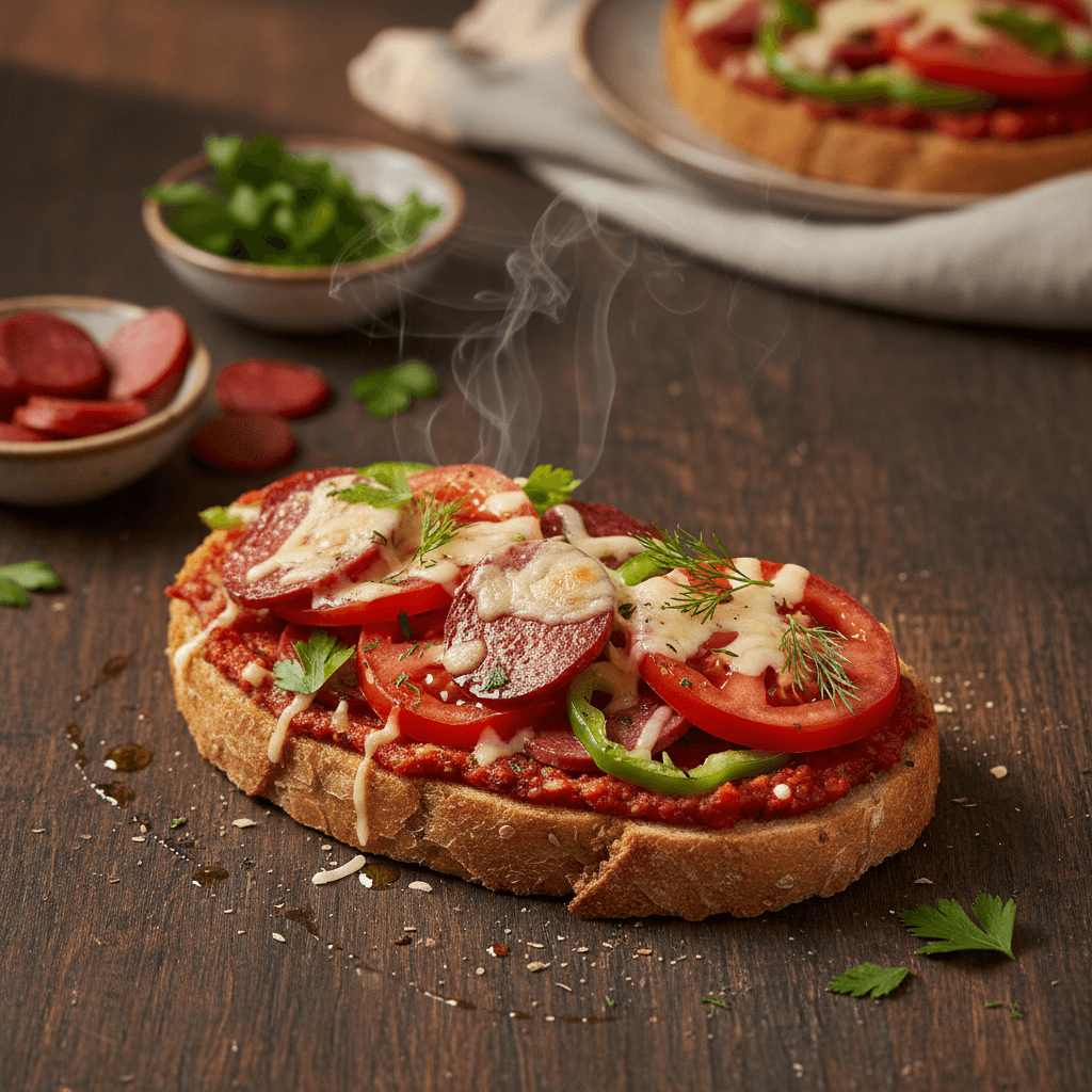 Pizza Tadında Şipşak Kahvaltılık tarifi görseli - 4 kişilik, 340 TL maliyet
