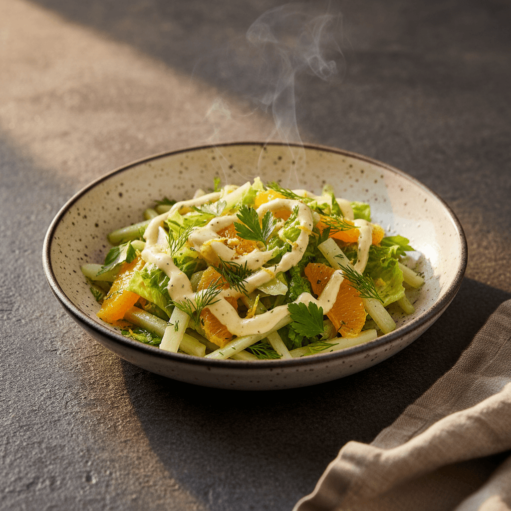 Kerevizli Yeşil Salata tarifi görseli - 4 kişilik, 205 TL maliyet