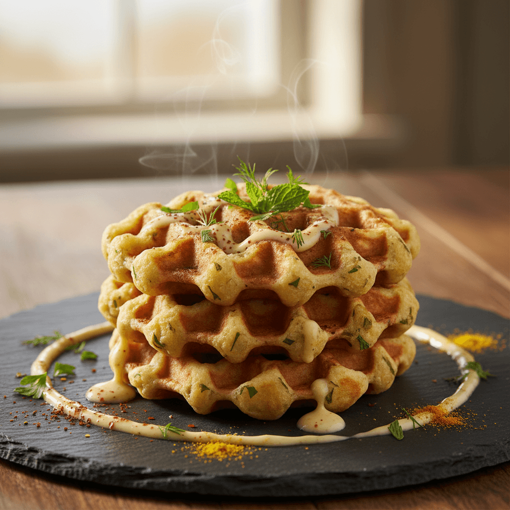 Patates Waffle tarifi görseli - 4 kişilik, 80 TL maliyet