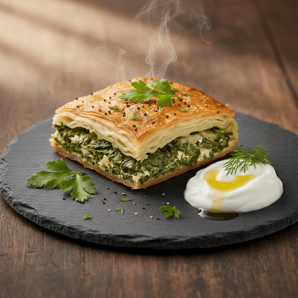 Hazır Yufkadan Ispanaklı Börek tarifi görseli - 4 kişilik, 149 TL maliyet