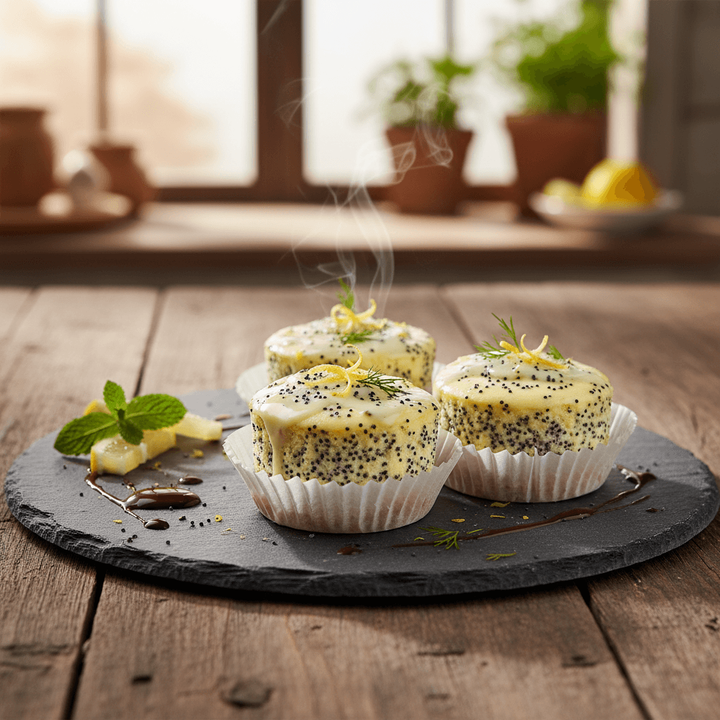 Haşhaşlı Limonlu Mini Cheesecake tarifi görseli - 6 kişilik 311 TL
