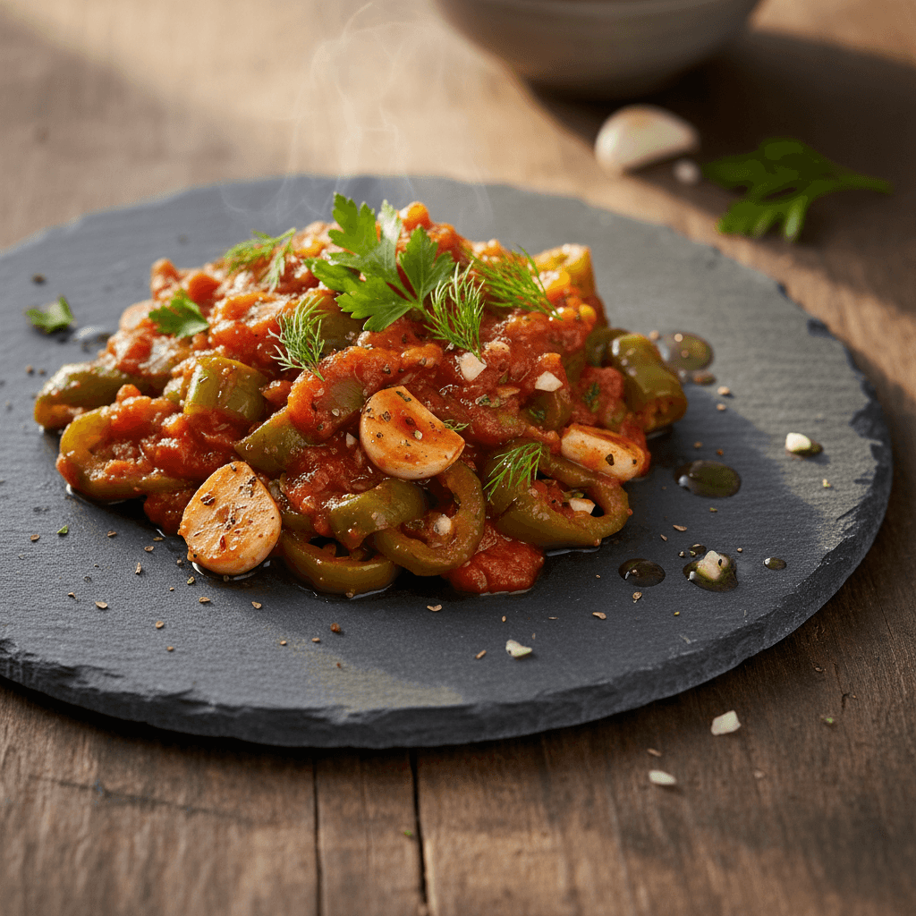 Domates Soslu Biber Turşusu tarifi görseli - 3 kişilik, 179 TL maliyet