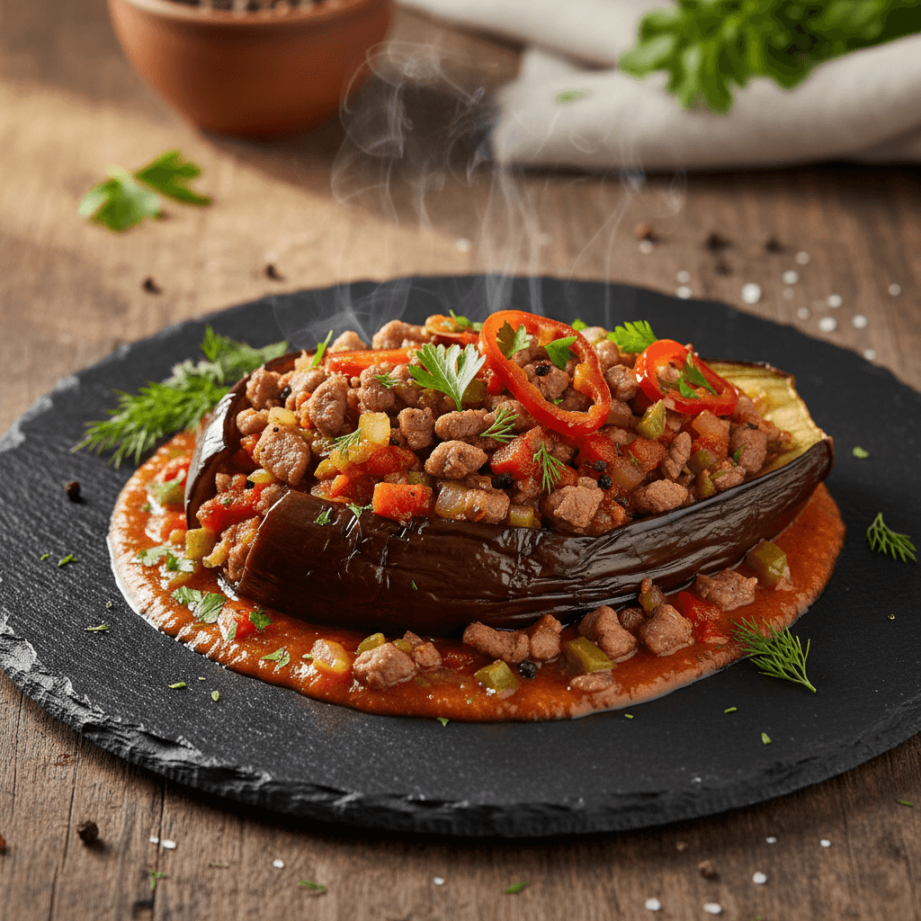 Kuşbaşı Etli Karnıyarık tarifi görseli - 4 kişilik 808 TL