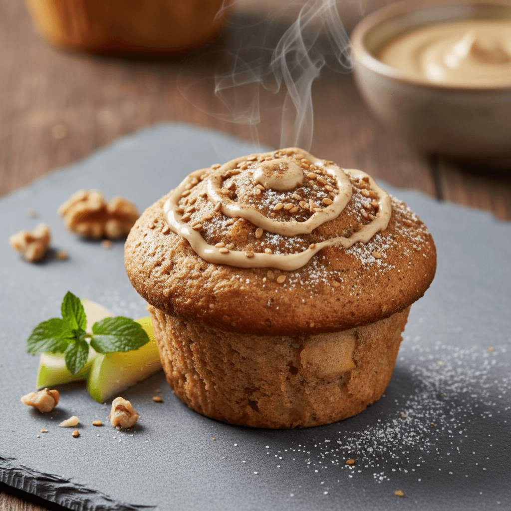 Elmalı Tahinli Muffin tarifi görseli - 12 kişilik, 113 TL maliyet