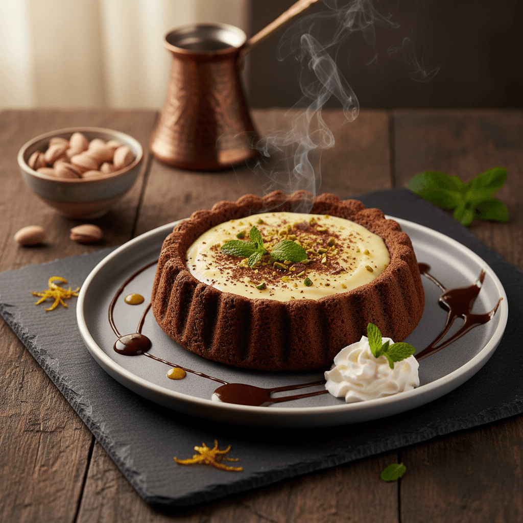 Tart Kalıbında Muhallebili Kek tarifi görseli - 6 kişilik, 83 TL maliyet