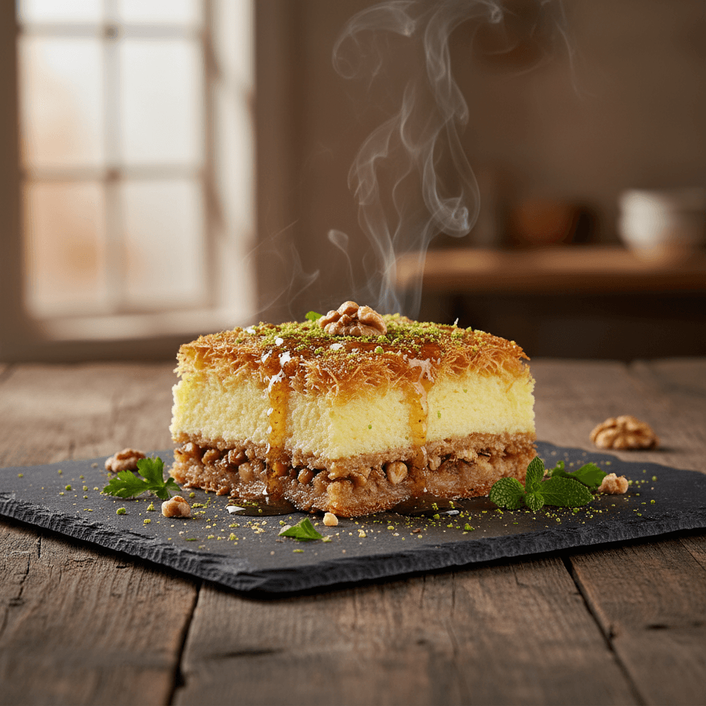 Kadayıflı İrmik Pastası tarifi görseli - 6 kişilik, 153 TL maliyet