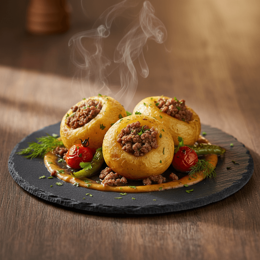 Kıyma Dolgulu Patates Topları tarifi görseli - 4 kişilik, 260 TL maliyet